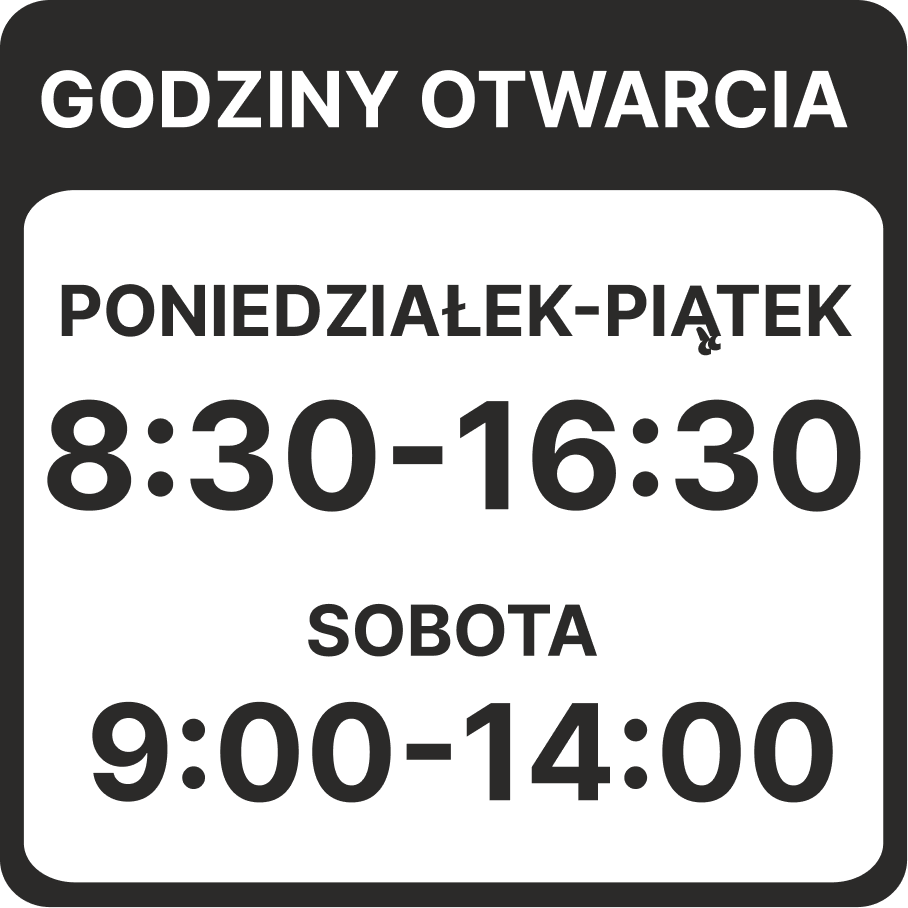 Naklejka godziny otwarcia