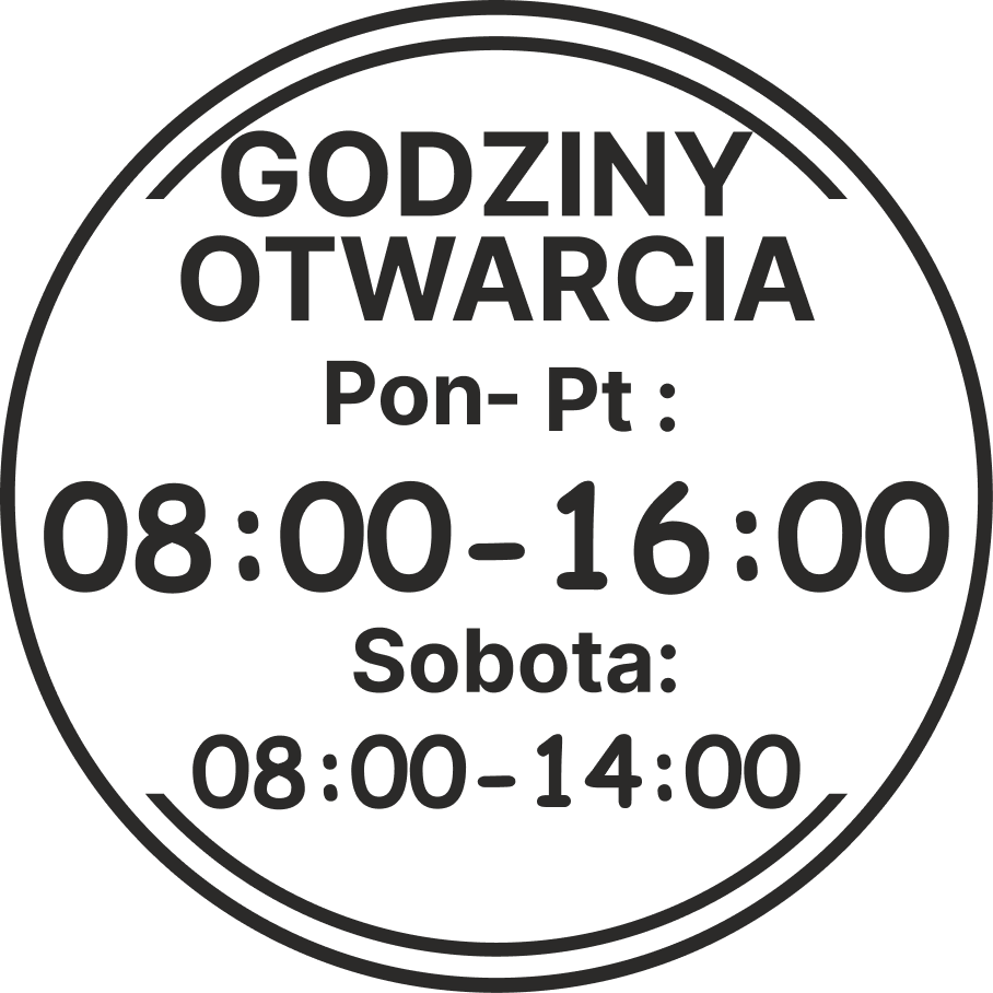 Naklejka godziny otwarcia